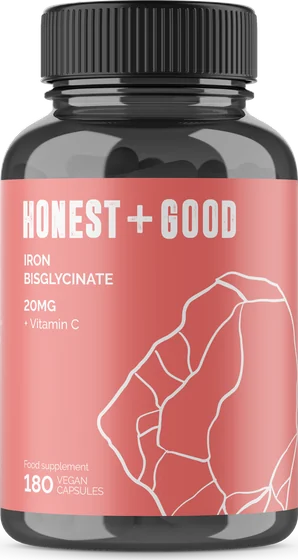 Iron Bisglycinate + Vit C (180 Capsules)
