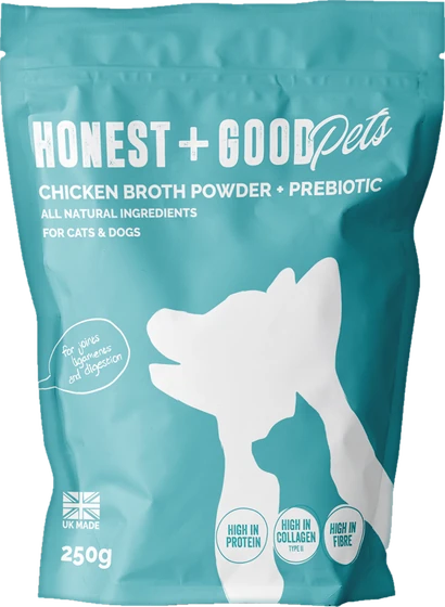 Pets Chicken Bone Broth Powder + Prebiotic