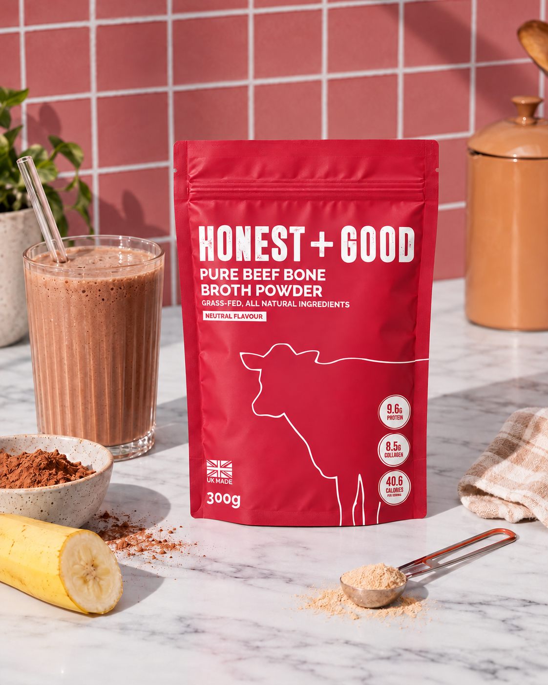 Pure Beef Bone Broth Powder