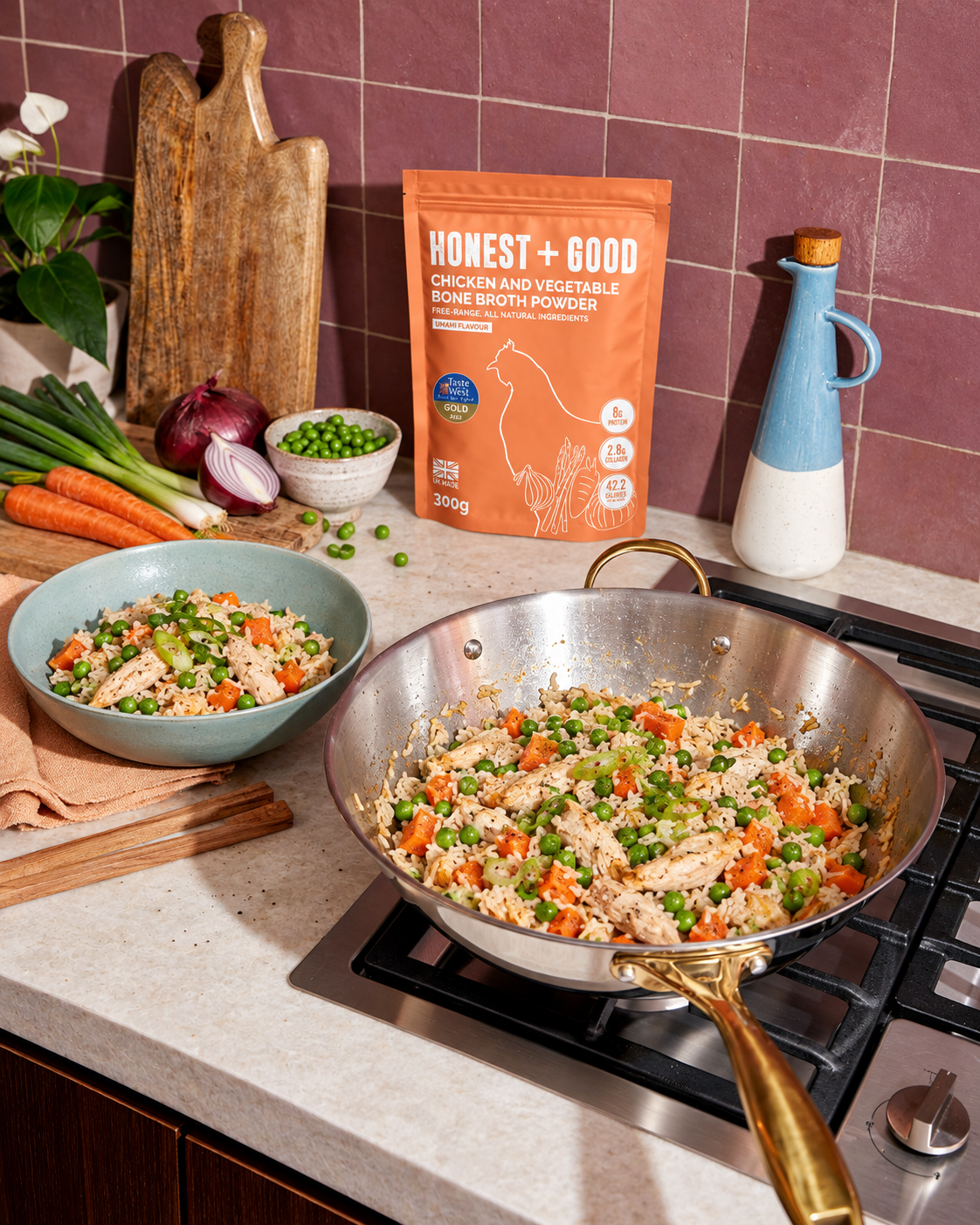 Chicken + Vegetable Bone Broth Powder- Award Winning