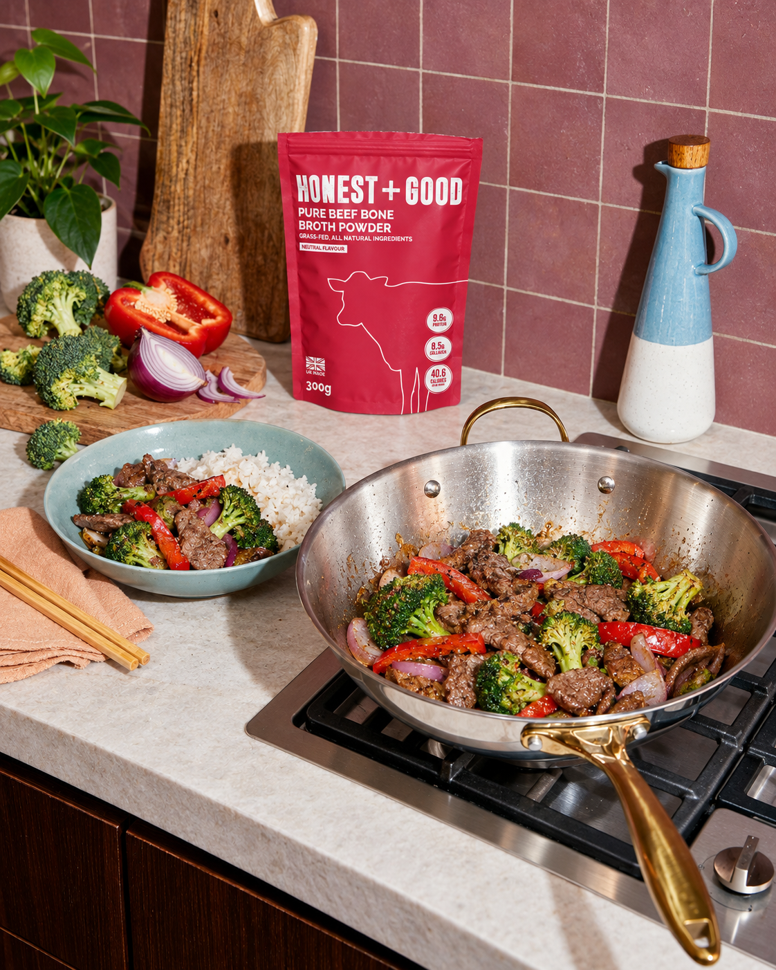 Pure Beef Bone Broth Powder